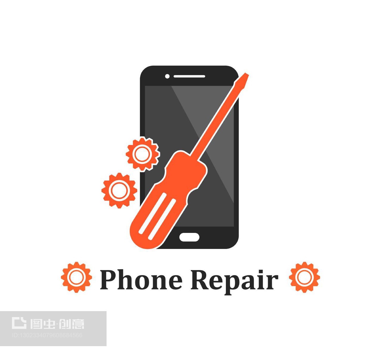 智能手機維修標志圖標設計與服務理念